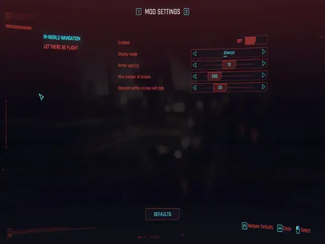 Configurações de Mods - Cyberpunk 2077 4