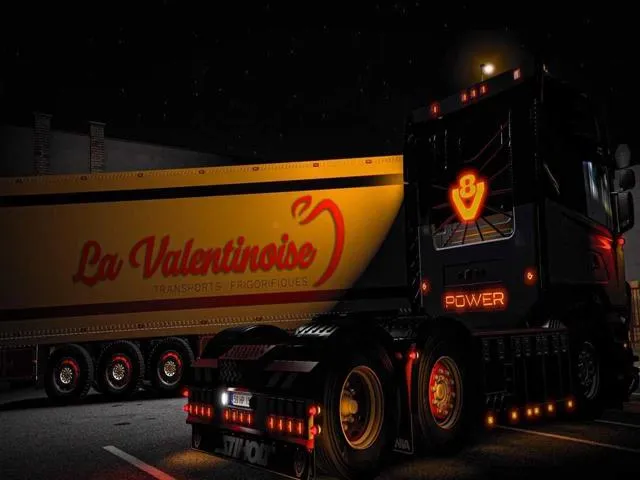 Scania 6 Series R500-V8 + Reboque - ETS2 2