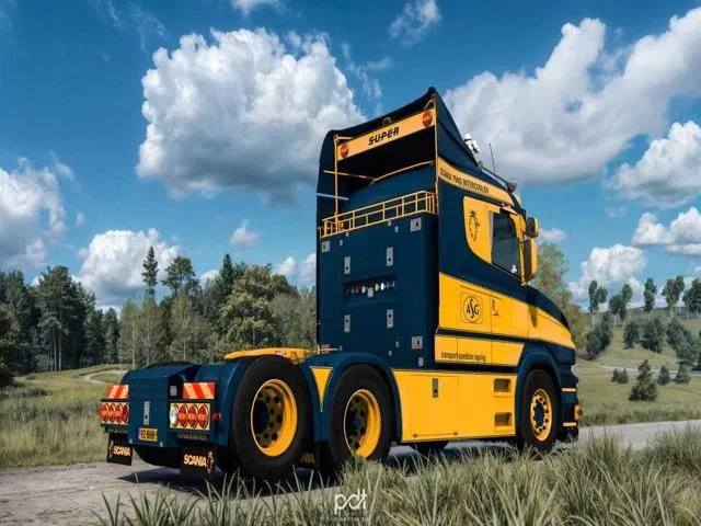 Scania T580 ASG Transport + Reboque - ETS2 3