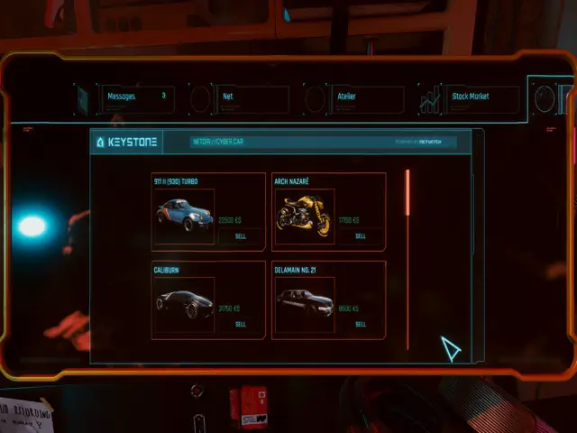 Vendedor de Carros Virtual - Cyberpunk 2077 4